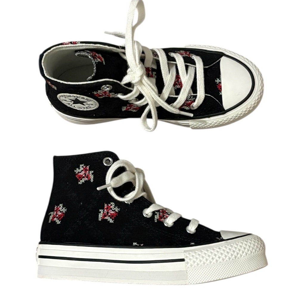 Converse High-Top Sneakers with Embroidery